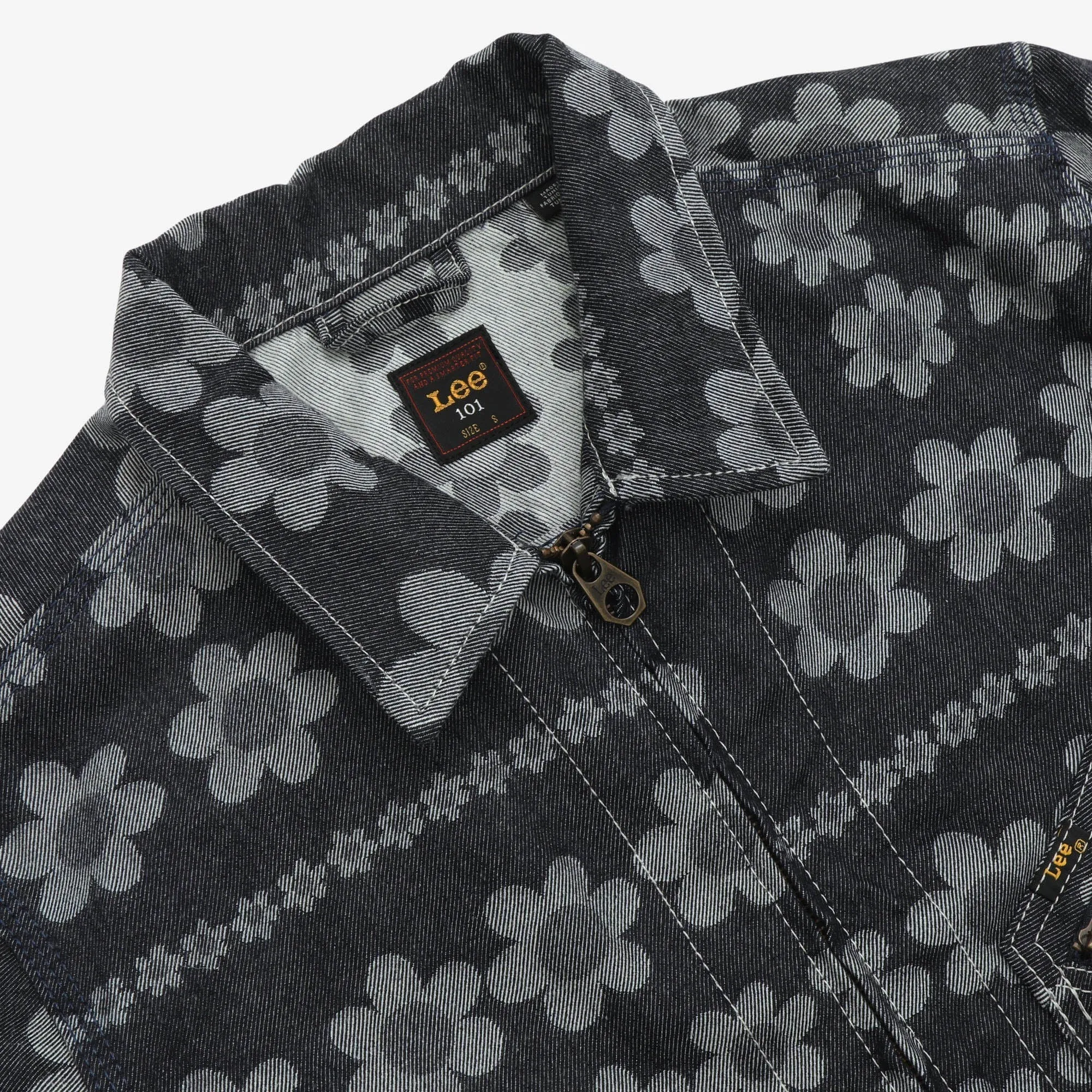 101 Flower Pattern Denim Jacket