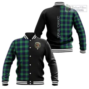 Abercrombie Tartan Baseball Jacket with Family Crest and Half Of Me Style