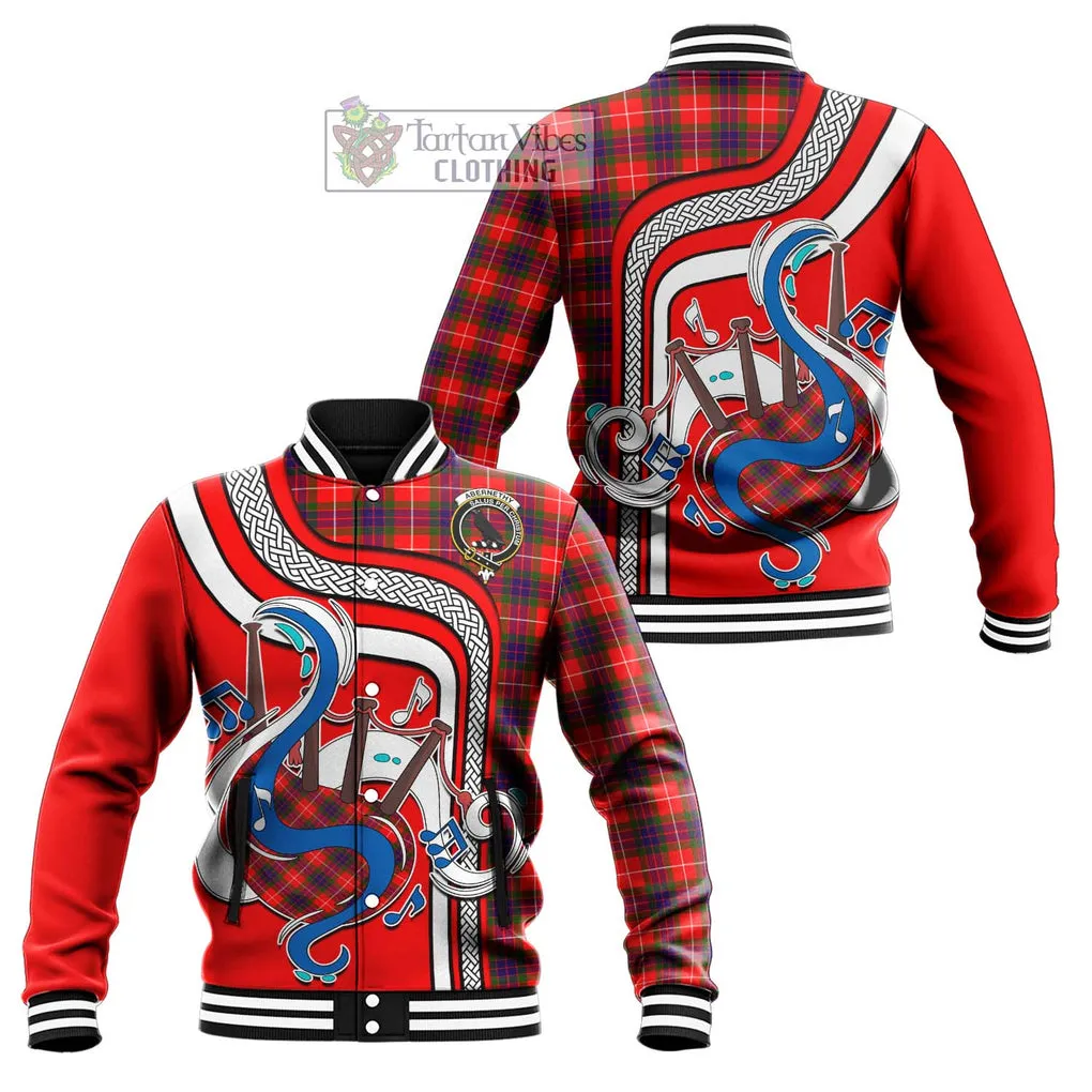 Abernethy Tartan Baseball Jacket with Epic Bagpipe Style