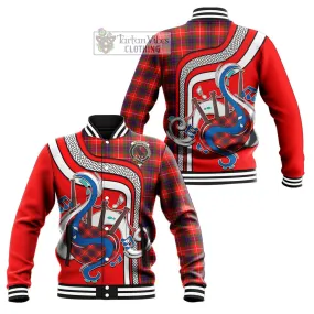 Abernethy Tartan Baseball Jacket with Epic Bagpipe Style