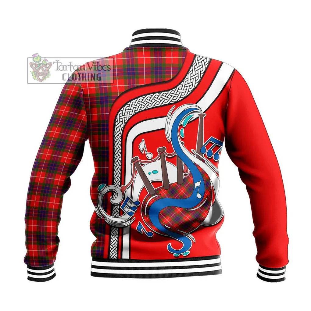 Abernethy Tartan Baseball Jacket with Epic Bagpipe Style