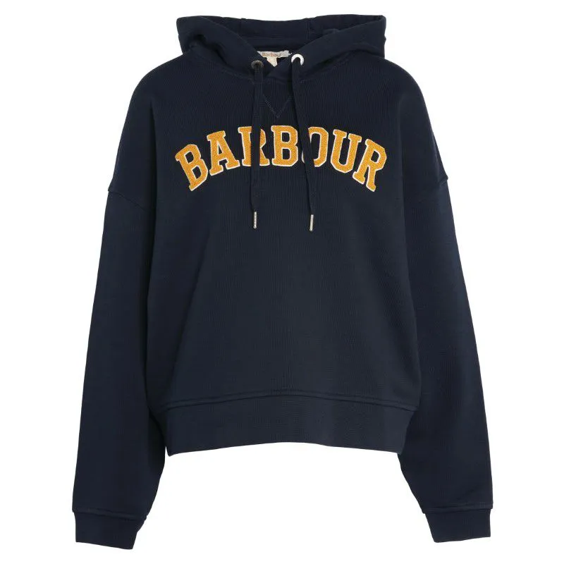 Barbour Mayfield Ladies Fleece Hoodie - Navy