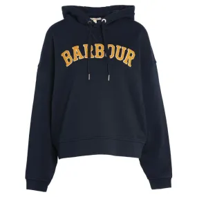 Barbour Mayfield Ladies Fleece Hoodie - Navy