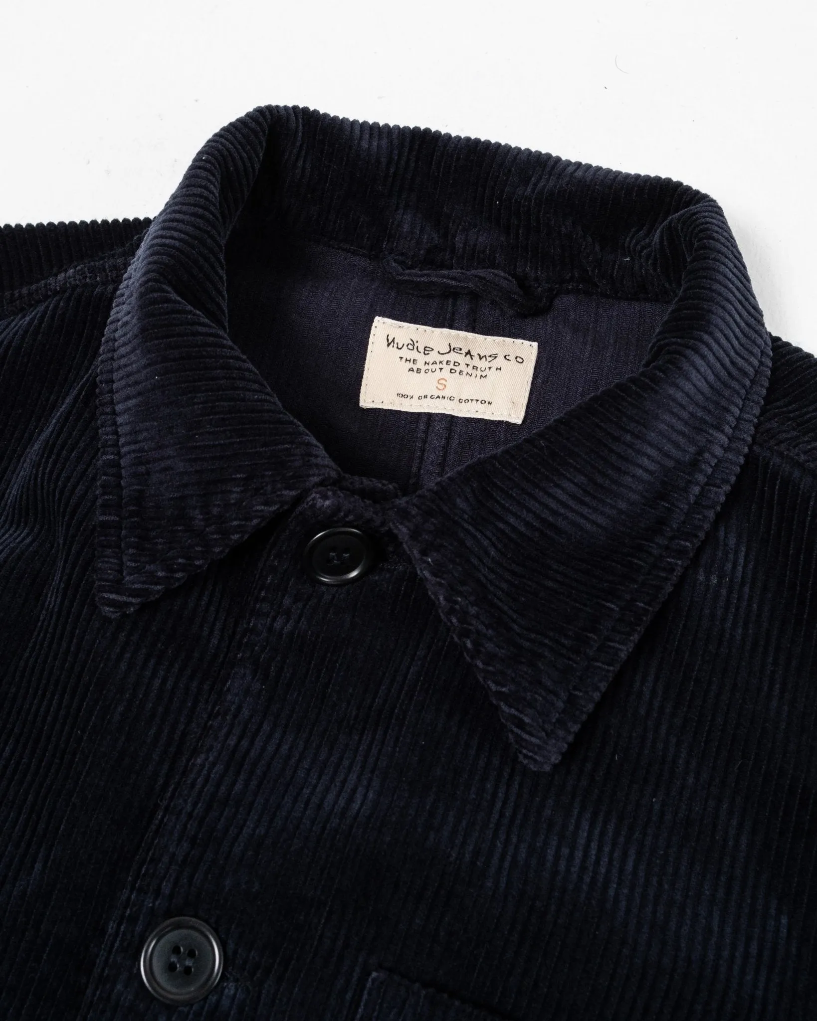 Barney Worker Jacket Cord Navy