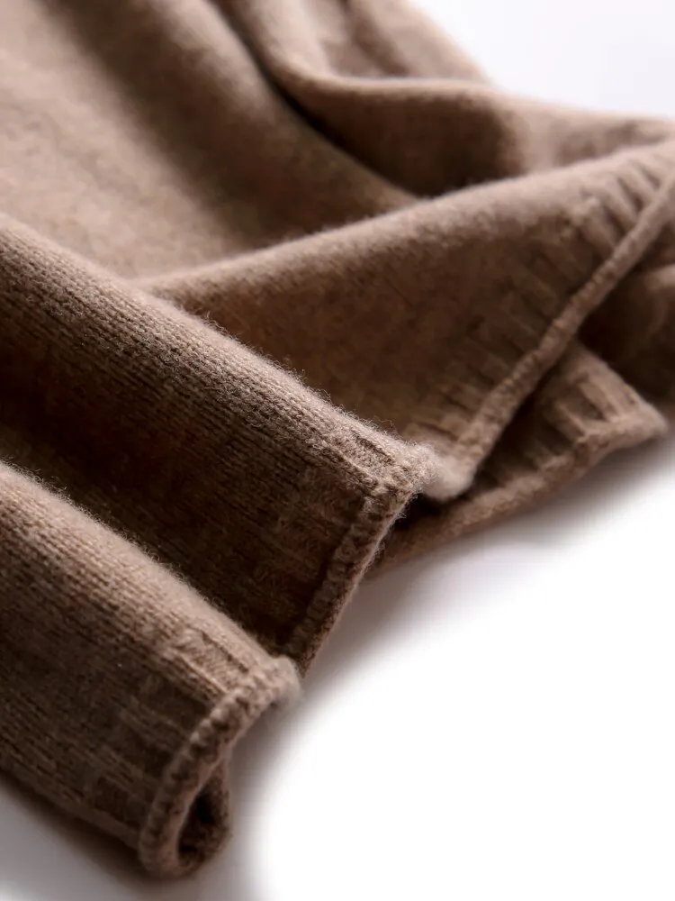 Cashmere Vest Knitted Loose Sweater 100% Wool Vest Autumn And Winter Knitted Loose Sleeveless Women's Pullover Sweater