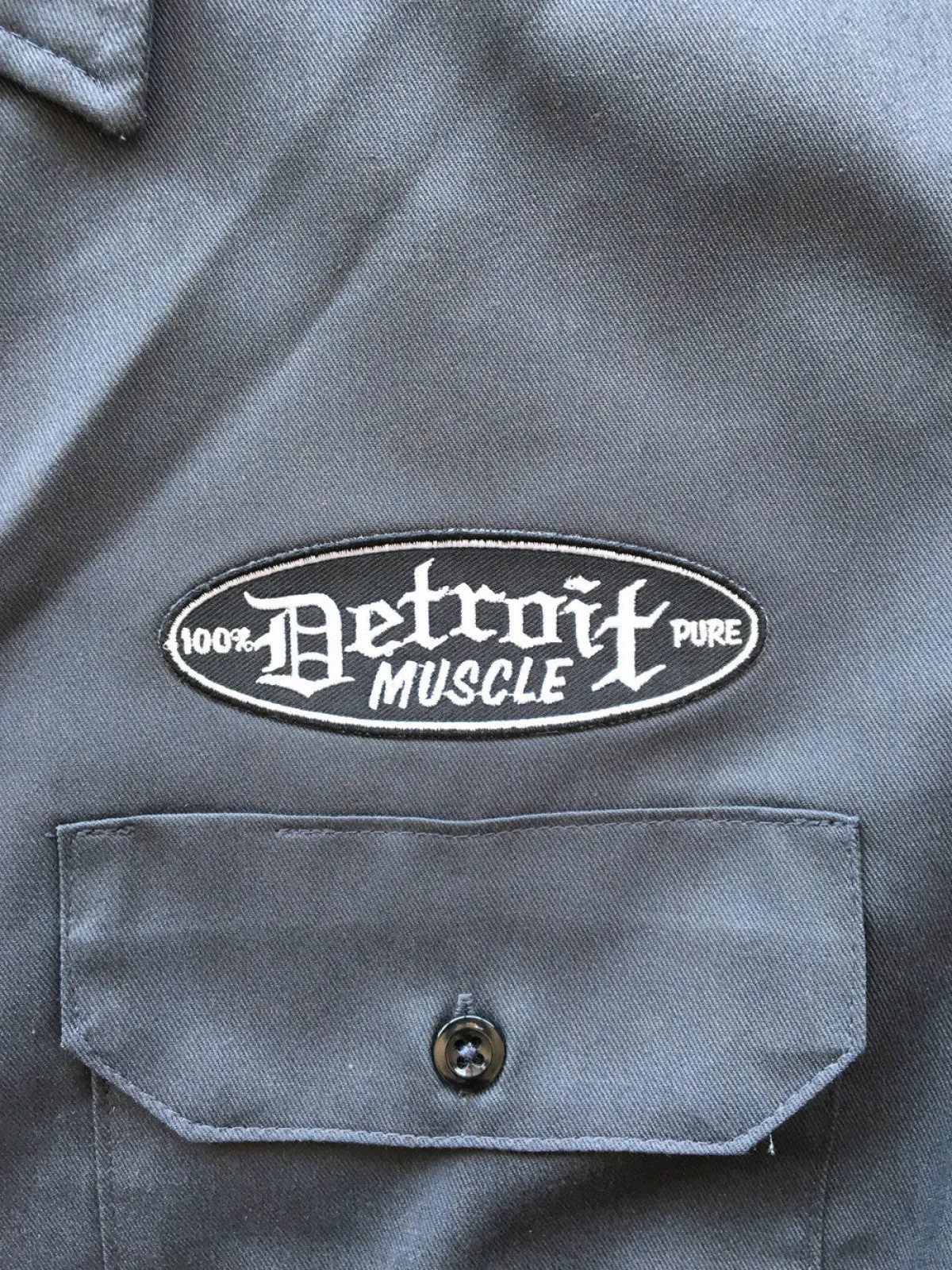 Detroit Muscle Work Shirt Grey