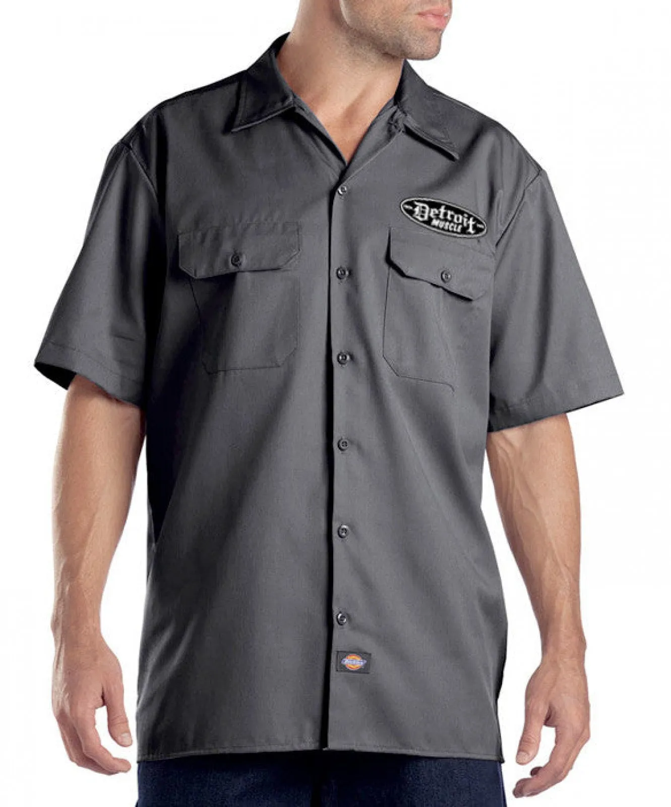 Detroit Muscle Work Shirt Grey