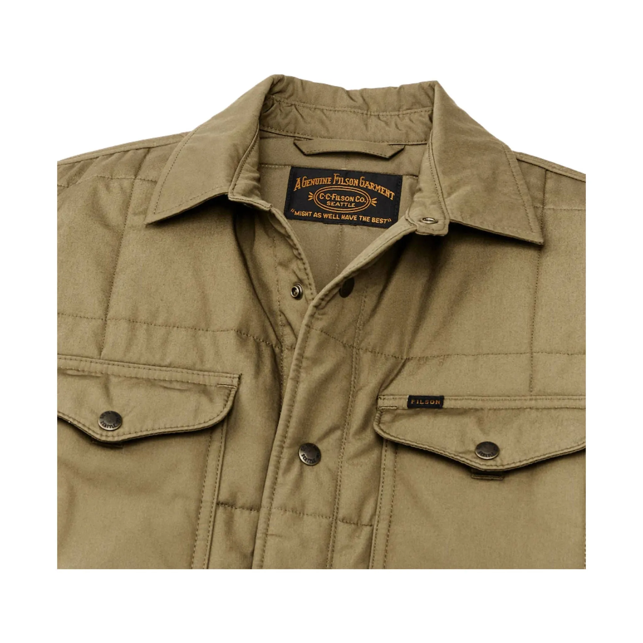Filson Men's Quilted Jac Shirt - Olive Drab