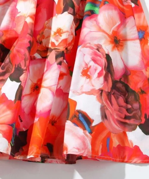Flower Print Skirt