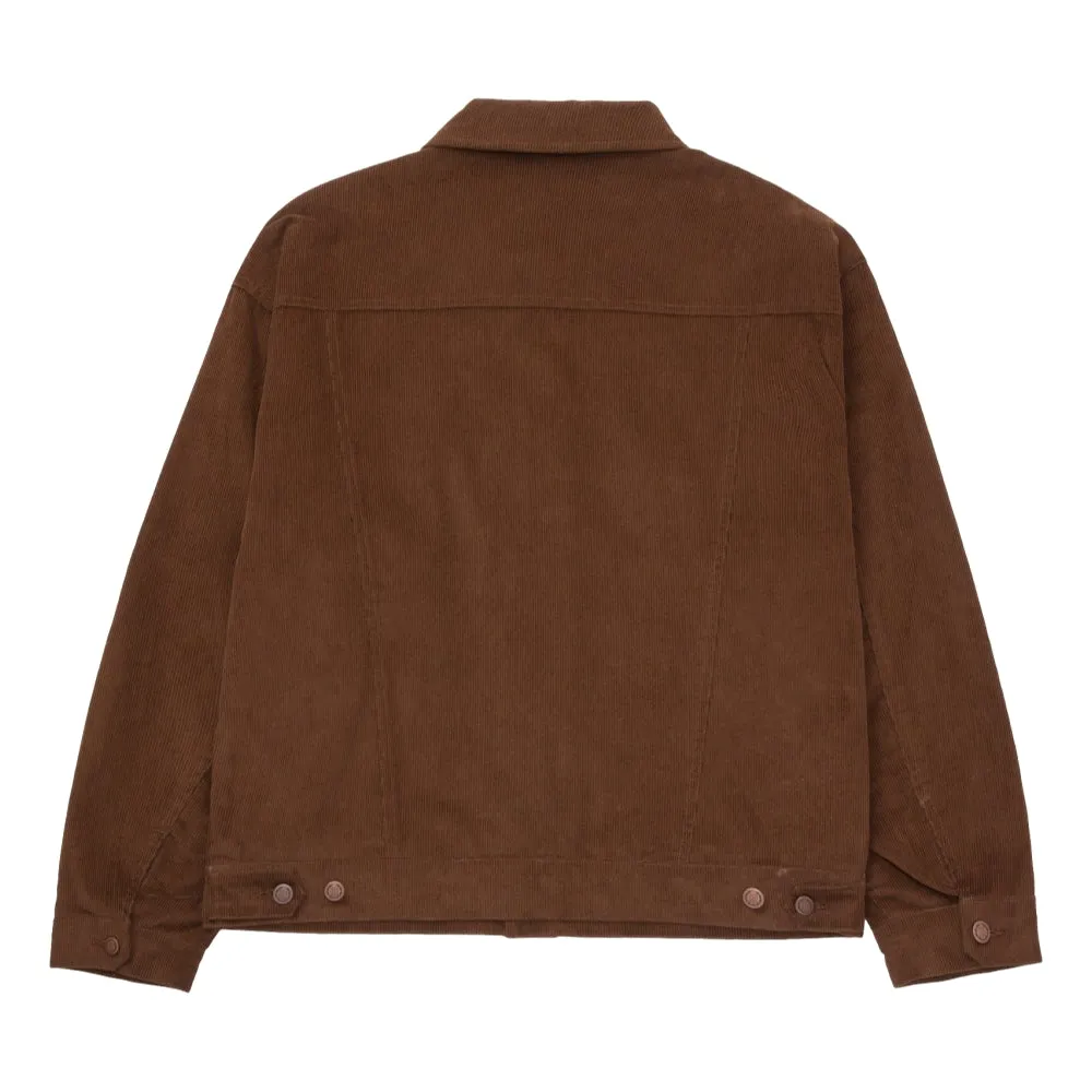HONOR THE GIFT TRUCKER JACKET-BROWN