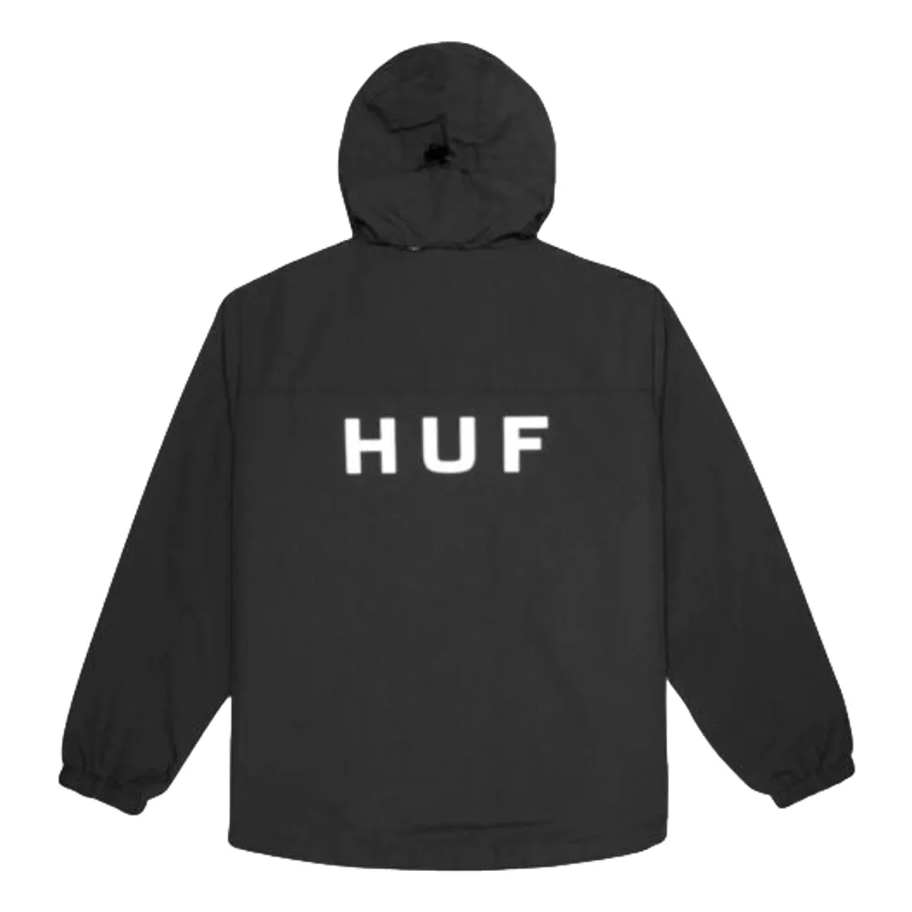 HUF ESS ZIP STANDARD SHELL-BLACK