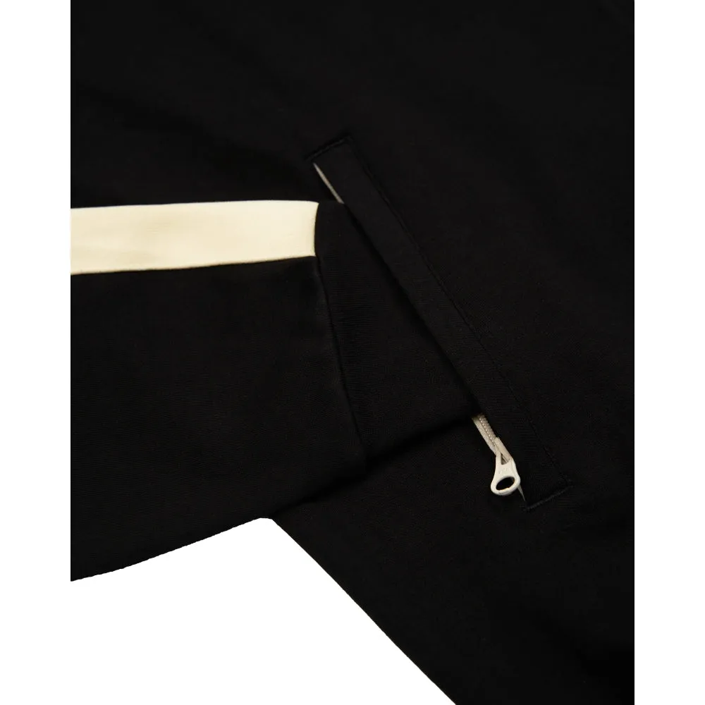TEAMJOINED JOINED STRIPE ZIP UP-BLACK/BEIGE