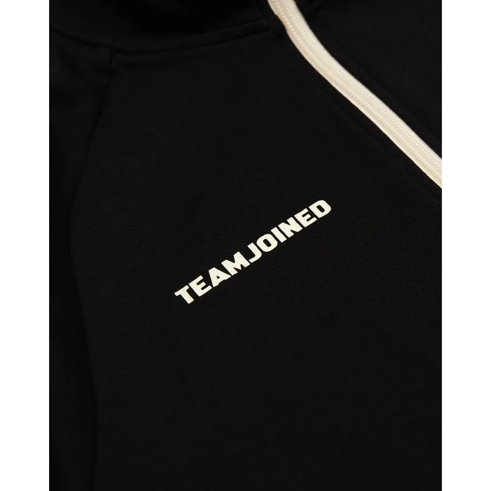 TEAMJOINED JOINED STRIPE ZIP UP-BLACK/BEIGE
