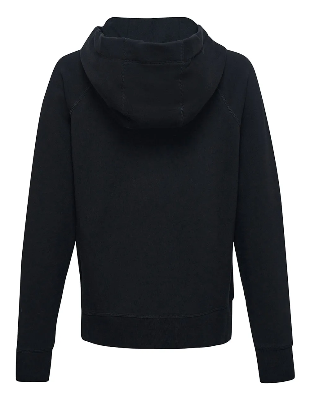 Two Tone Logo Drawcord Zip Hoodie