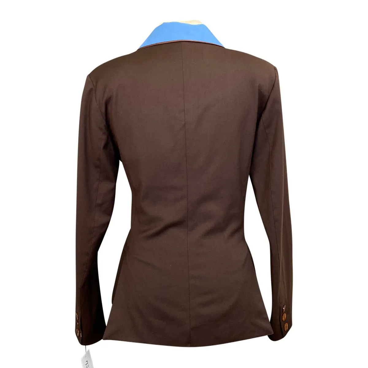 Winston Equestrian Classic Competition Coat in Chocolate Brown w/Blue - Women's EU 40T (US 8T)